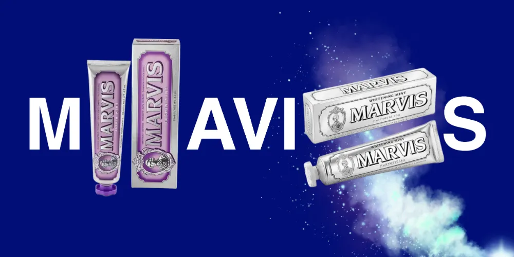 مقایسه خمیر دندان مارویس Whitening Mint و Jasmin Mint