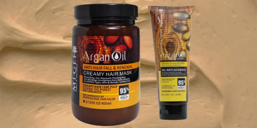 ماسک مو و کرم موی بعد از حمام لایتنس | تغذیه، ترمیم و محافظت با روغن آرگان و پروتئین