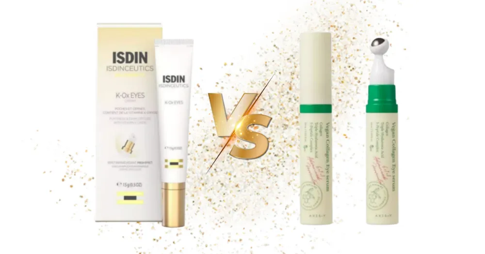 کدام دور چشم بهتر است؟ مقایسه سرم گیاهی AXIS-Y و کرم ایزدین K-Ox برای تیرگی و چین‌وچروک