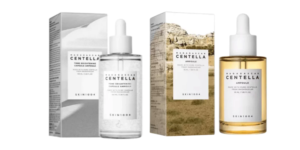 مقایسه و راهنمای خرید دوتا از سرم‌های سنتلا ماداگاسکار SKIN1004