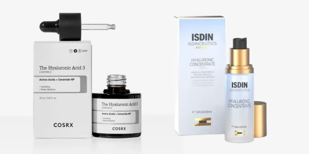 مقایسه سرم هیالورونیک اسید ایزدین و کوزارکس