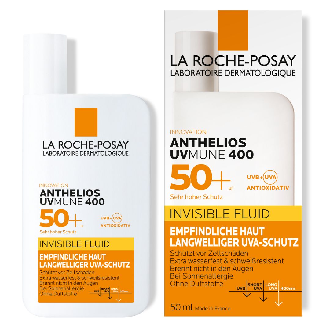 ضد آفتاب لاروش پوزای آنتلیوس UVMUNE 400 اینویزیبل فلوئید - +La Roche-Posay Anthelios UVMUNE 400 Invisible Fluid SPF50