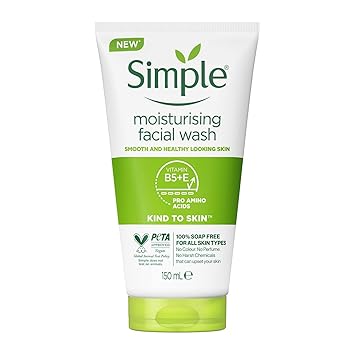 ژل شستشوی صورت سیمپل مدل Moisturizing | Simple Kind to Skin Moisturising Facial Wash 150ml