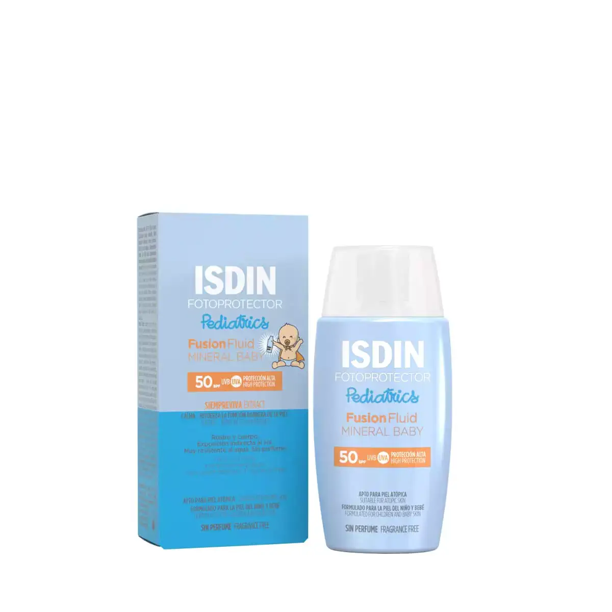 ضد آفتاب کودک ایزدین پدیاتریکس فلویید مینرال بیبی - ISDIN Pediatrics Fusion Fluid Mineral Baby SPF50