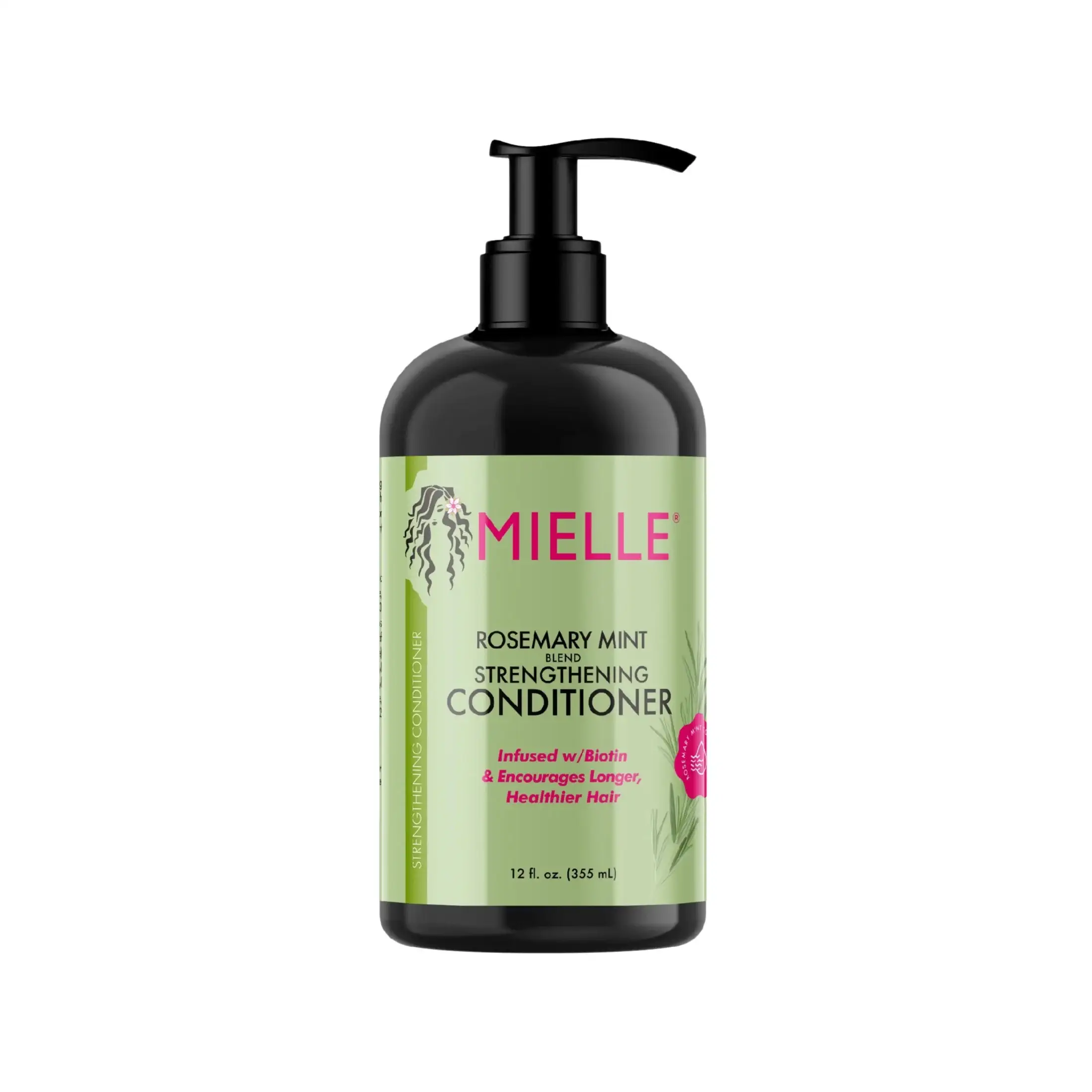 شامپو تقویت‌ کننده رزماری و نعناع میل - Mielle Organics Rosemary Mint Strengthening Shampoo