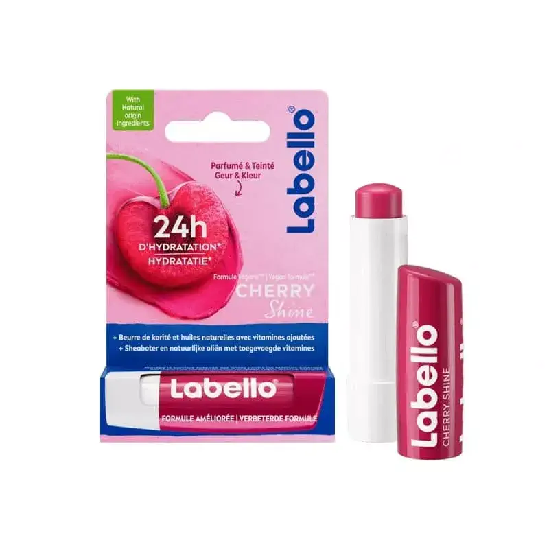 بالم لب گیلاس شاین لابلو | Labello Cherry Shine Lip Balm