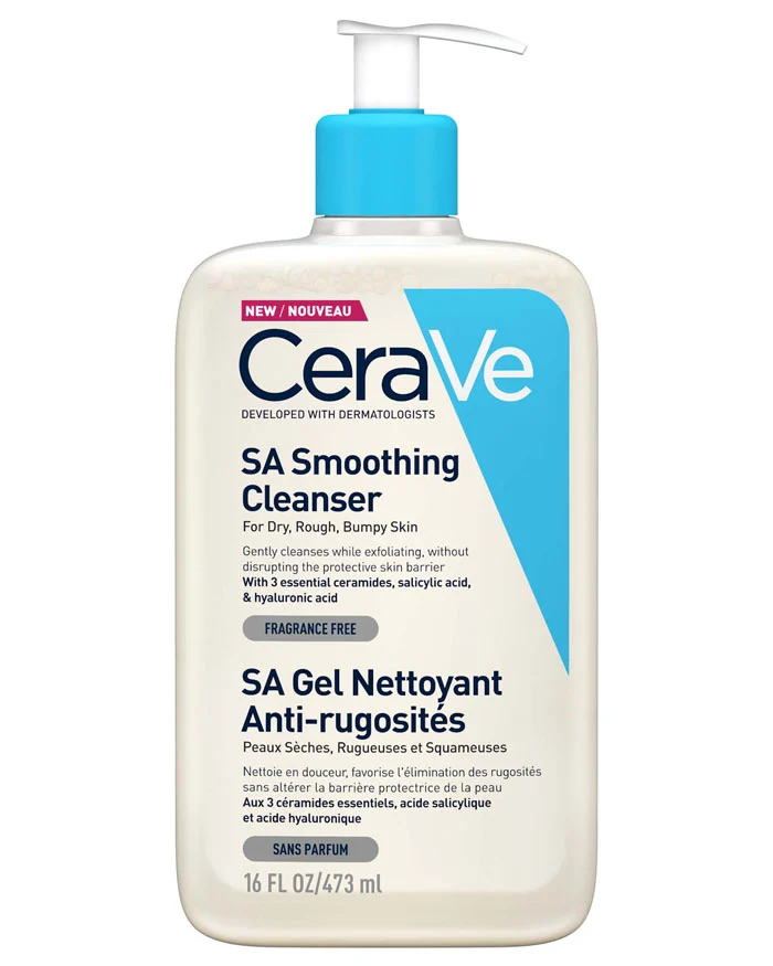 ژل شوینده SA سراوی برای پوست زبر و خشک - CeraVe SA Smoothing Cleanser
